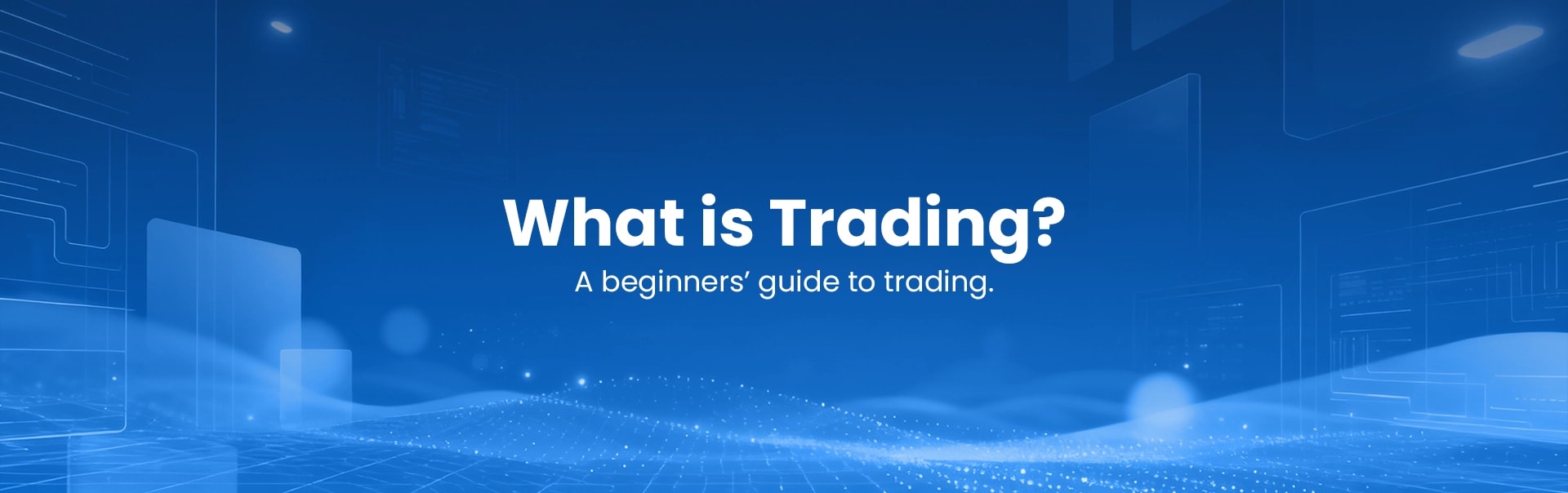 Trading chart on a screen, illustrating what online trading is for beginners